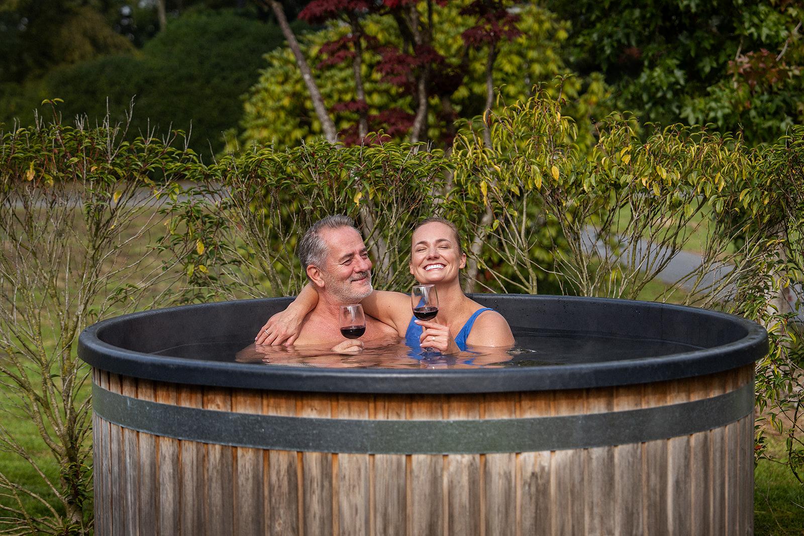 Privéwellness bij een lodge in het groen